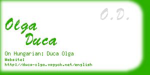 olga duca business card